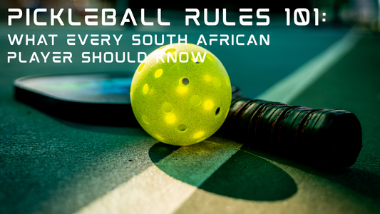 Pickleball Rules 101: What Every South African Player Should Know, a ball next to a racket on a court