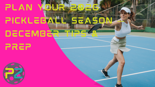 Plan Your 2026 Pickleball Season December Tips & Prep, woman playing pickleball in white clothing