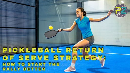 Pickleball Return of Serve Strategy: How to Start the Rally Better, woman returning a shot