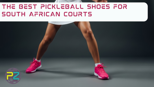 The Best Pickleball Shoes for South African Courts, woman wearing pink shoes in a blacked out room