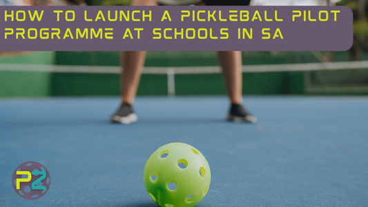 How to Launch a Pickleball Pilot Programme At Schools in SA, pickleball ball on a court