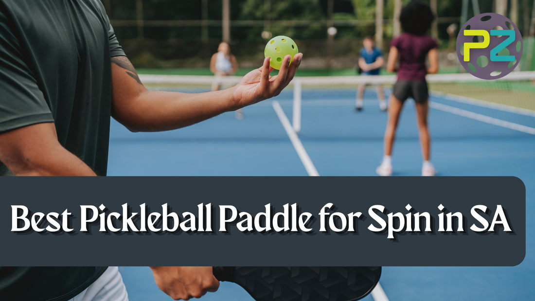 Best Pickleball Paddle for Spin in SA, guy getting ready to serve