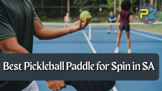 Best Pickleball Paddle for Spin in SA, guy getting ready to serve