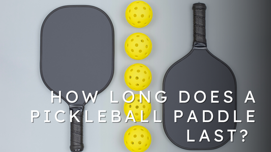 How Long Does a Pickleball Paddle Last? pickleball paddles next to pickleball balls