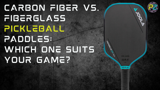 Carbon fiber vs. fiberglass pickleball paddles: Which one suits your game? with a pickleball paddle
