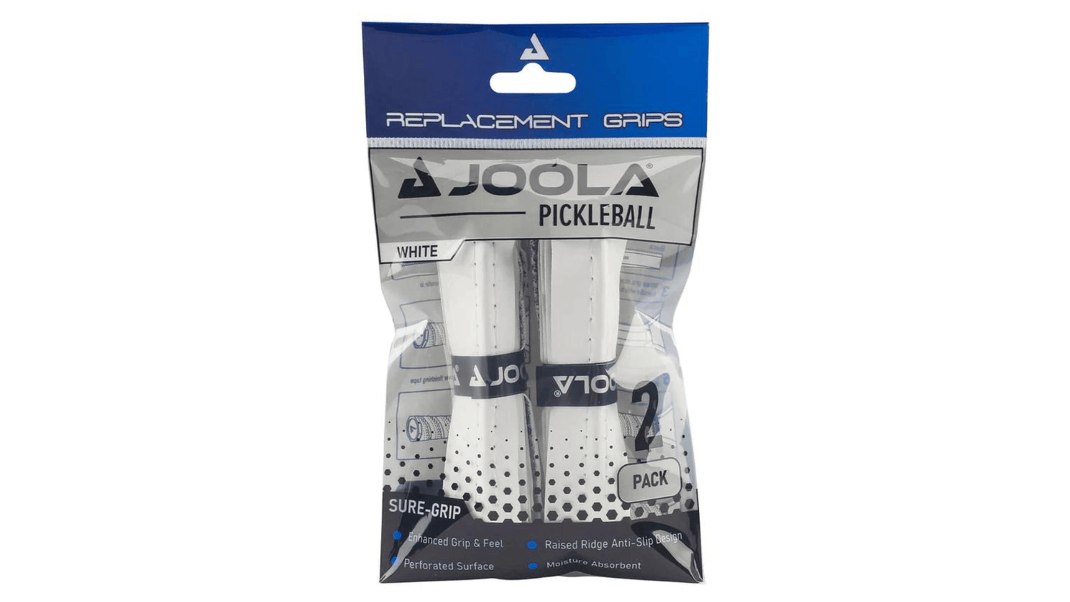 OOLA pickleball grips offering moisture-wicking performance and cushioning for enhanced comfort and control. Available in various colors and textures for a personalized feel.